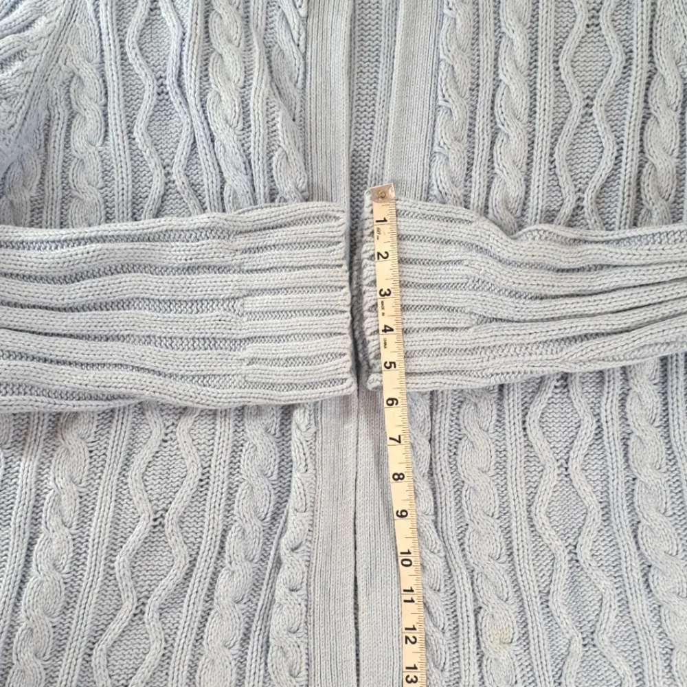 VENEZIA Jeans Co. Cableknit Belted Robe Cardigan Sweater with Hoodie - Picture 12 of 15
